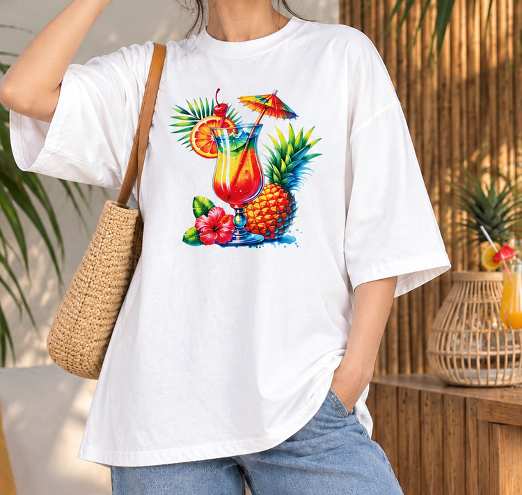 تیشرت لانگ زنانه نخ پنبه اعلا طرح تابستانی